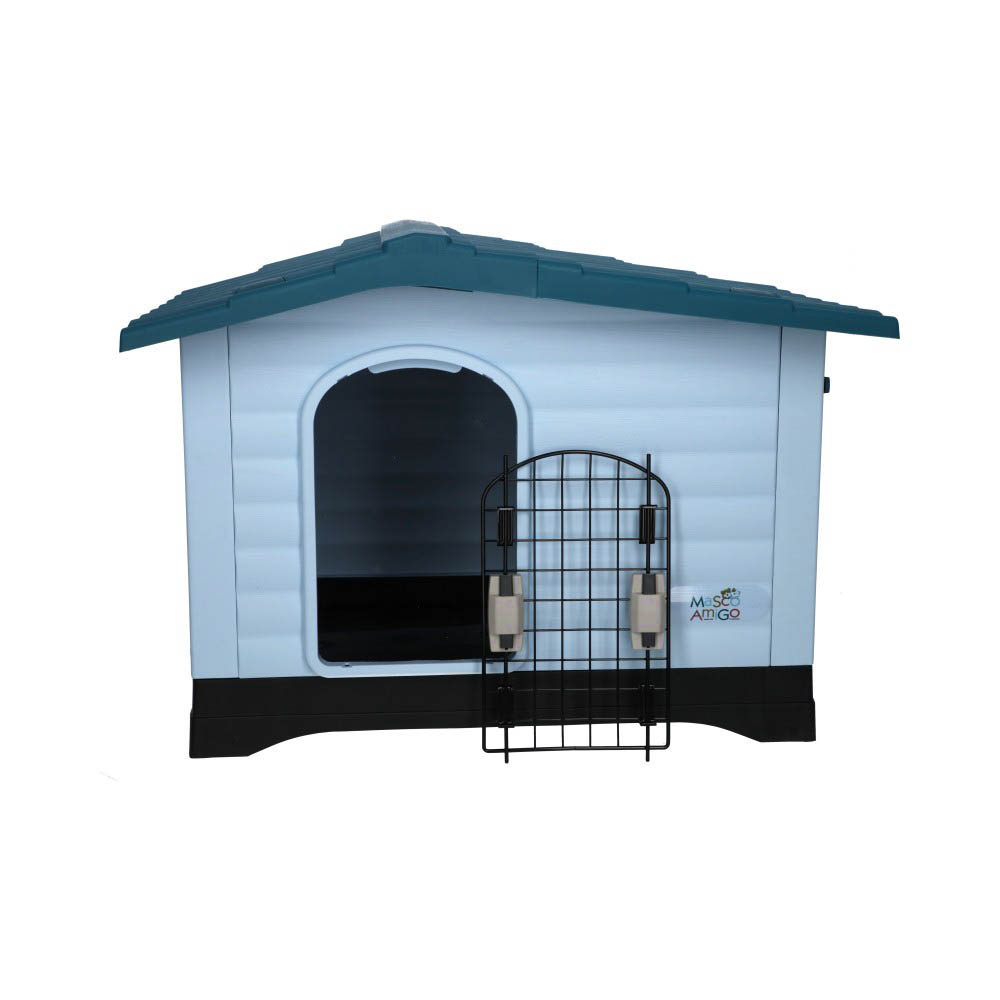 Foto 7 | Casa para Perro Mediano Mascoamigo Azul 2 Puertas