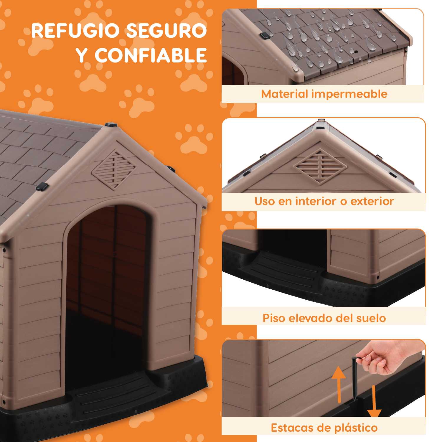 Foto 5 pulgar | Casa Para Mascota Poli Pets PP-CM01GY-BERLIN Modelo Berlín