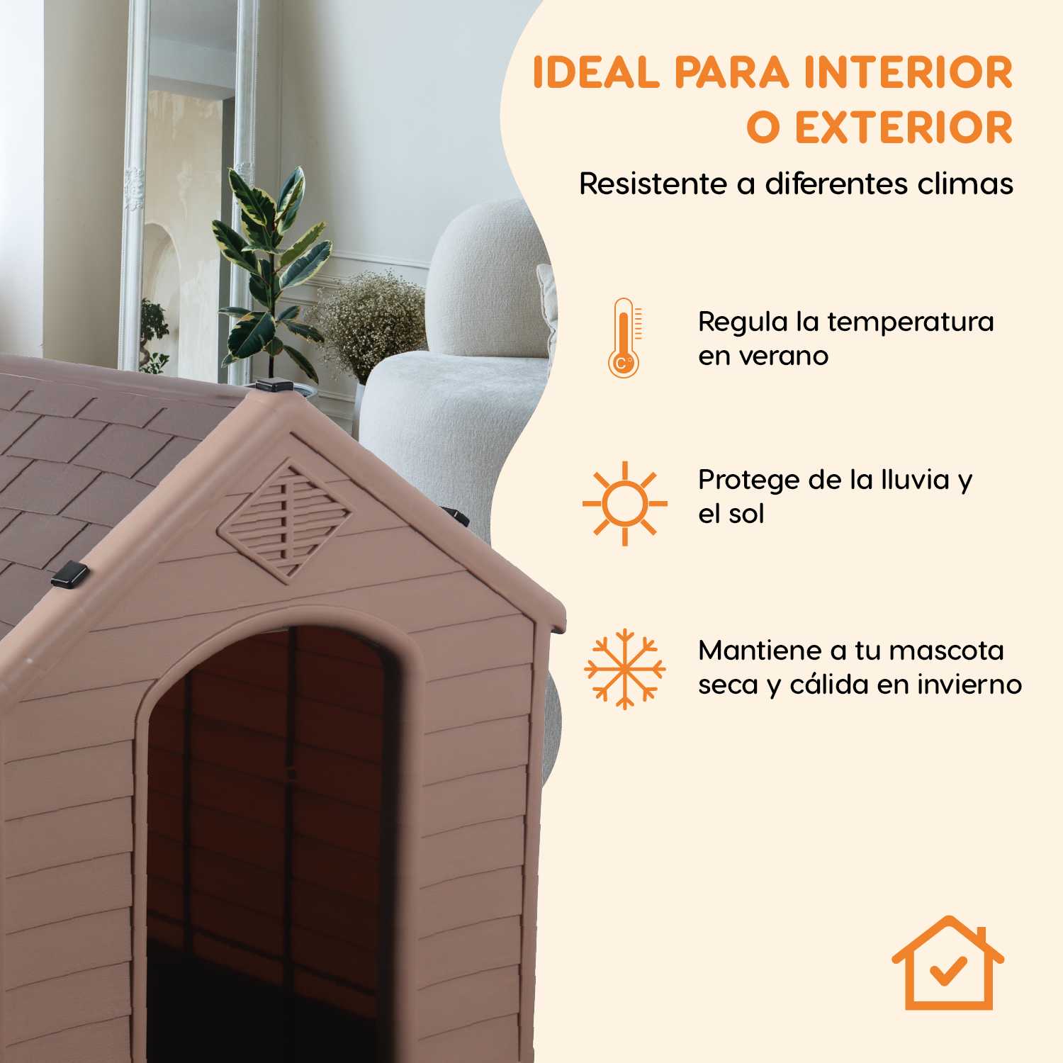 Foto 6 pulgar | Casa Para Mascota Poli Pets PP-CM01GY-BERLIN Modelo Berlín