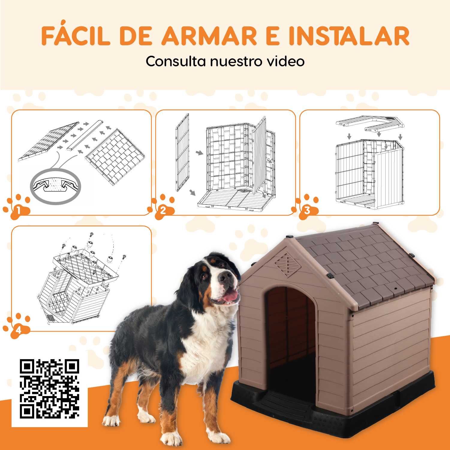 Foto 7 pulgar | Casa Para Mascota Poli Pets PP-CM01GY-BERLIN Modelo Berlín