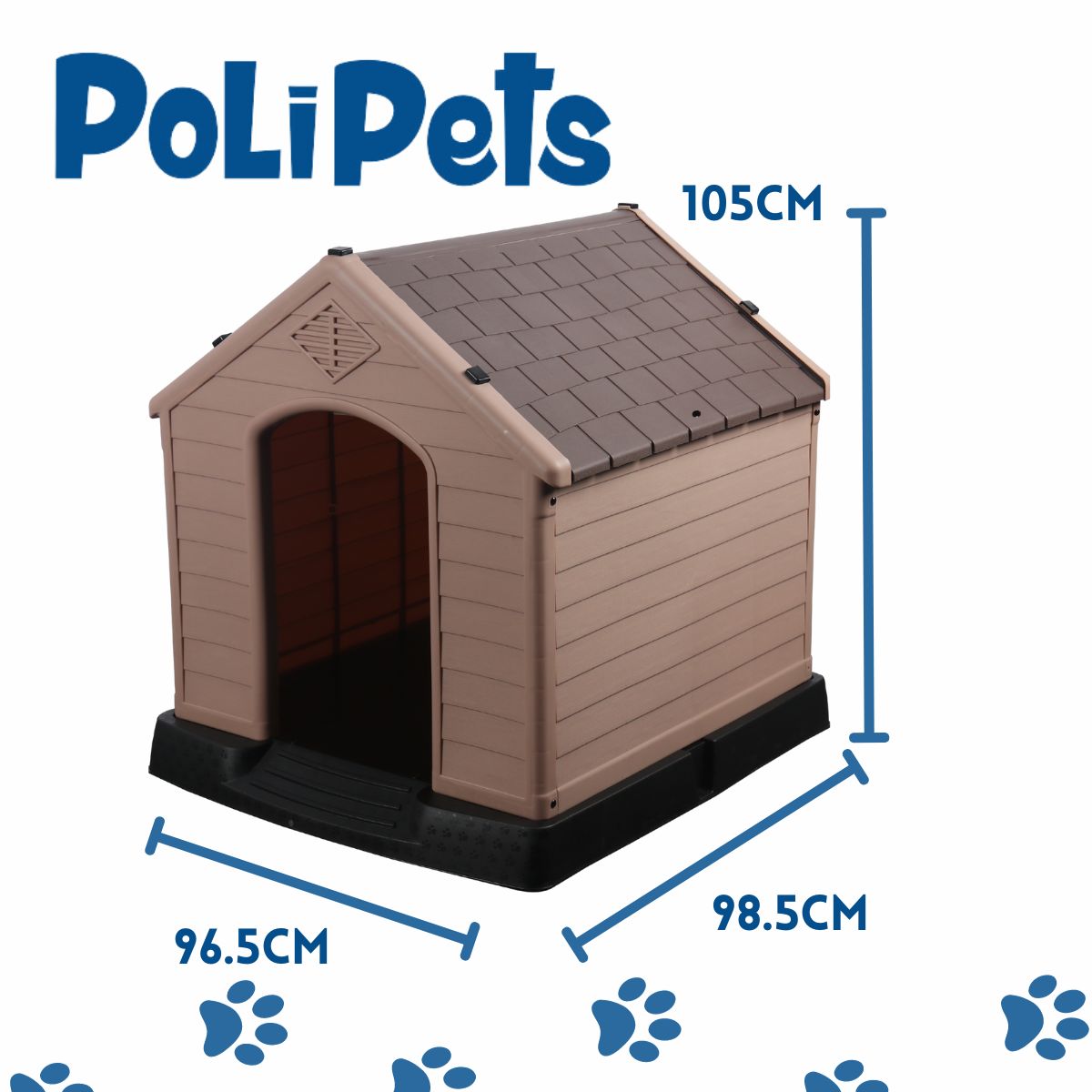 Foto 9 pulgar | Casa Para Mascota Poli Pets PP-CM01GY-BERLIN Modelo Berlín