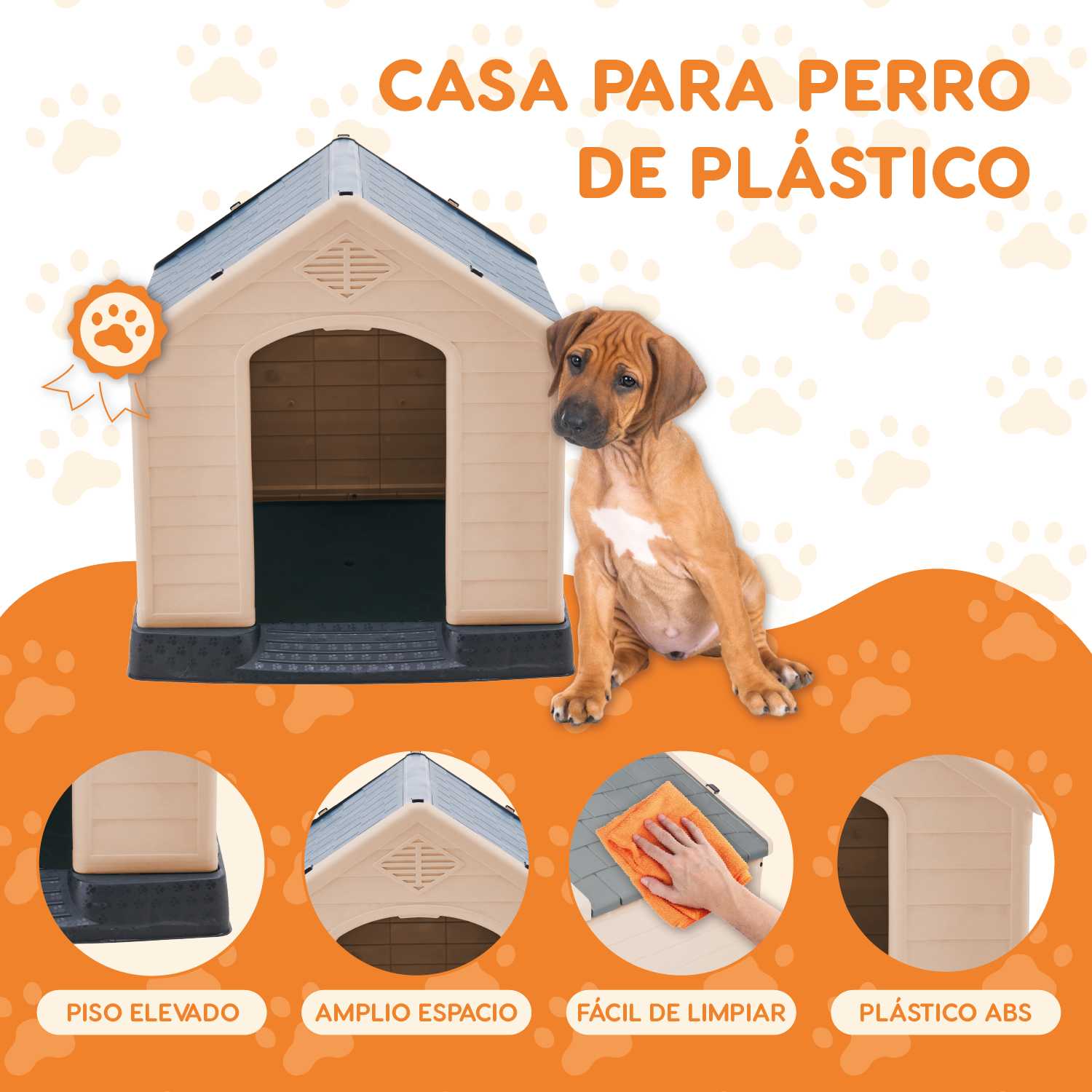 Foto 3 pulgar | Casa Para Mascota Poli Pets PP-CM01GY-QUEBEC Modelo Quebec