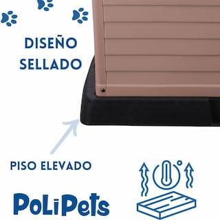 Foto 3 | Casa Para Mascota Poli Pets PP-CM01GY-QUEBEC Modelo Quebec