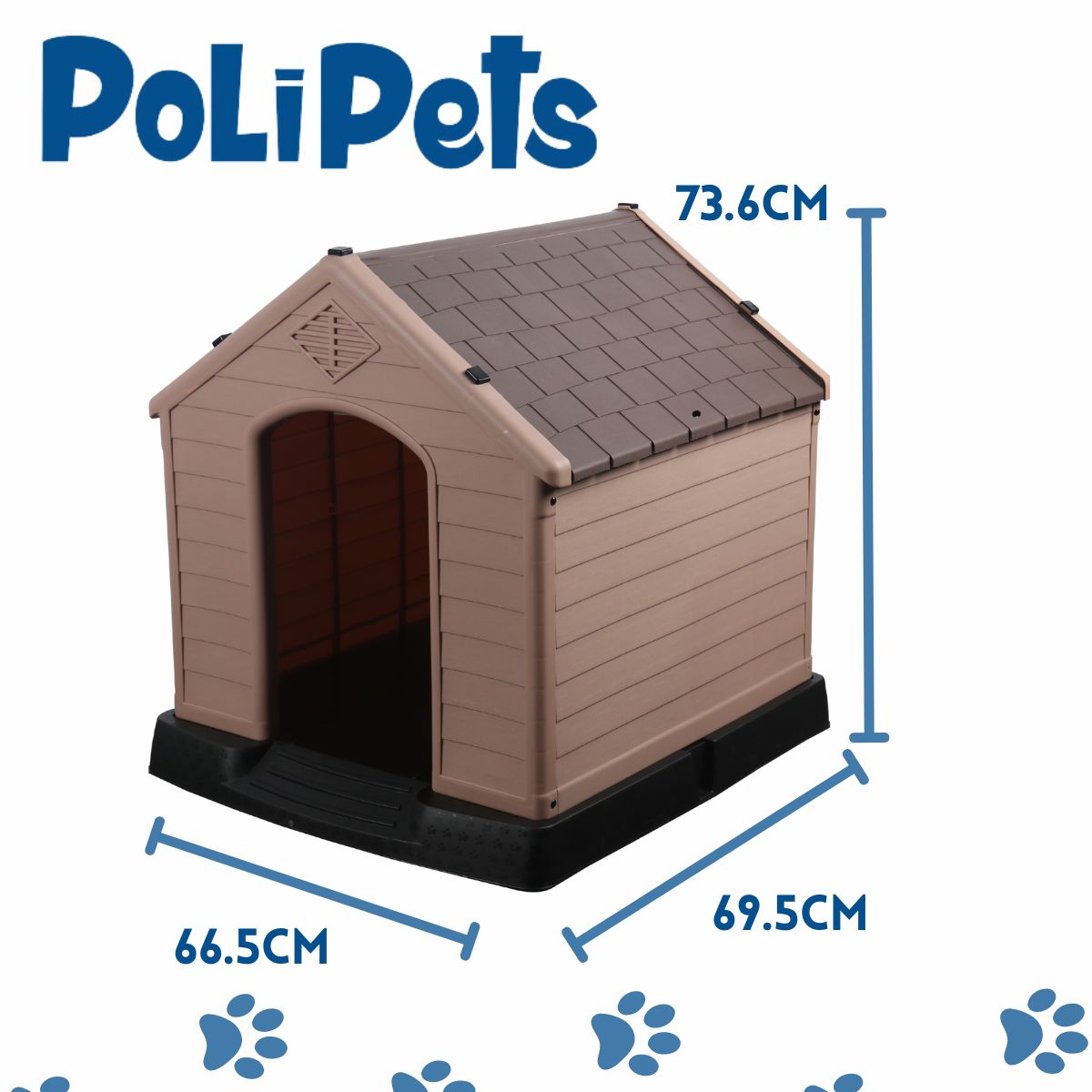 Foto 9 pulgar | Casa Para Mascota Poli Pets PP-CM01GY-QUEBEC Modelo Quebec