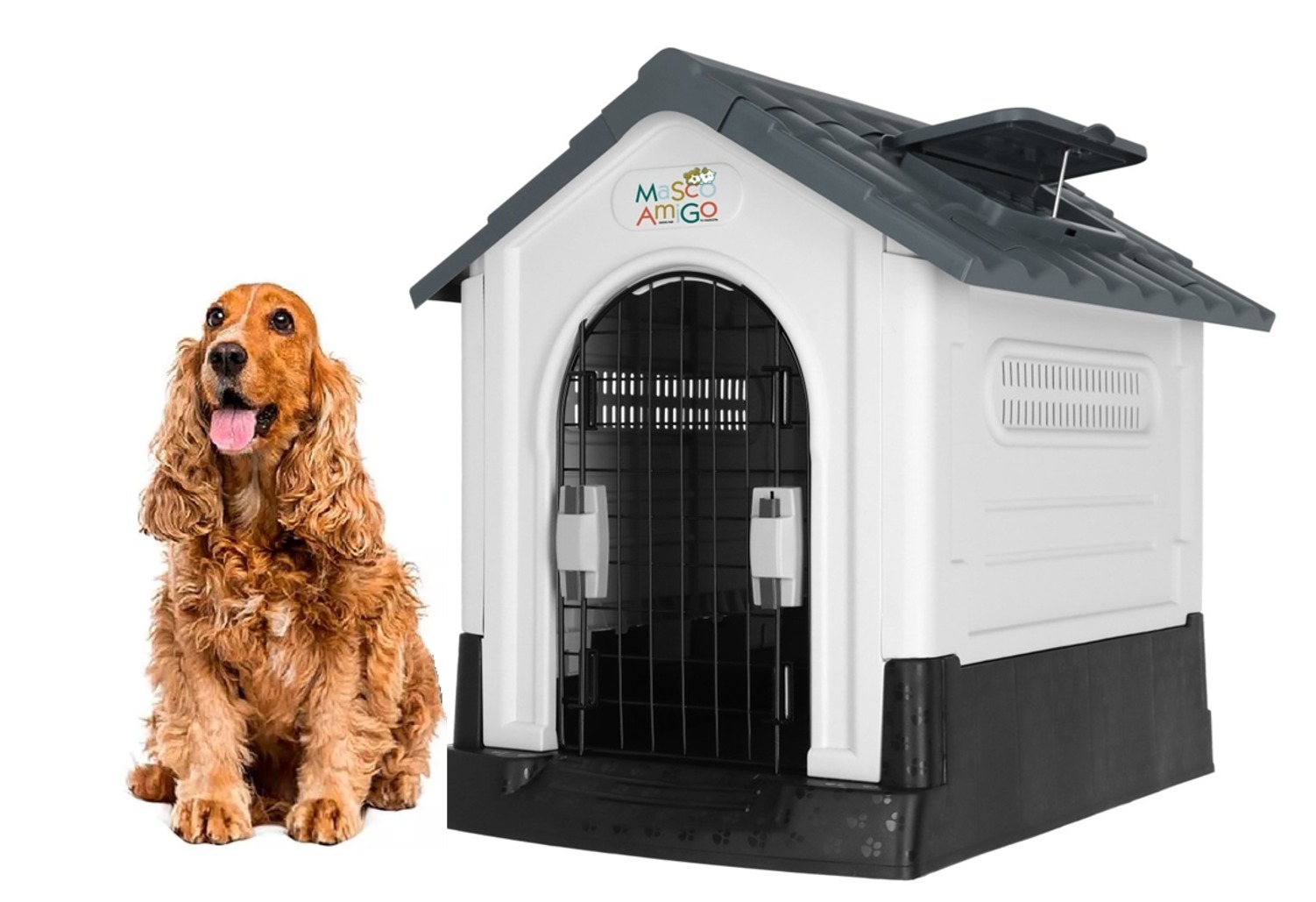 Foto 2 pulgar | Casa para Perro MascoAmigo Térmica Gris para Razas Medianas-Chicas 68 x 57 x 66 cm