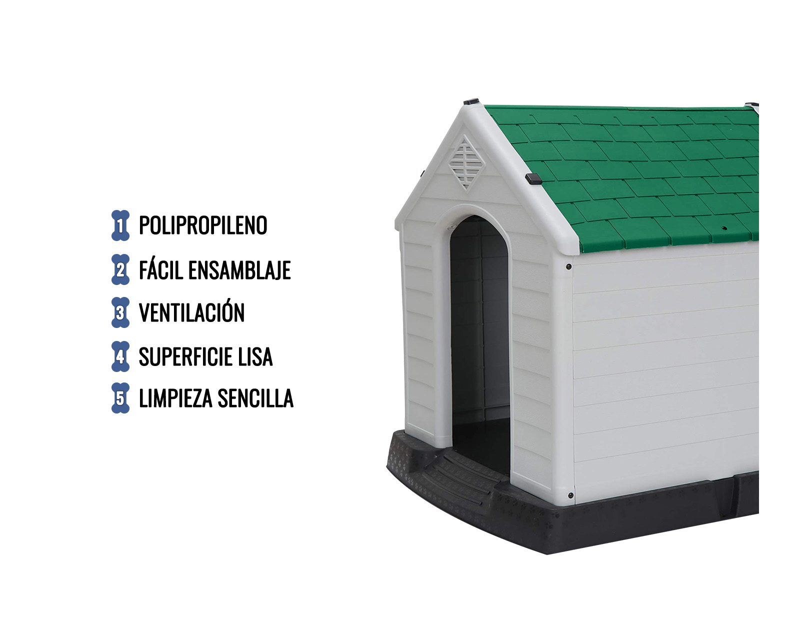 Foto 7 pulgar | Casa Para Perro Chica Verde Zen