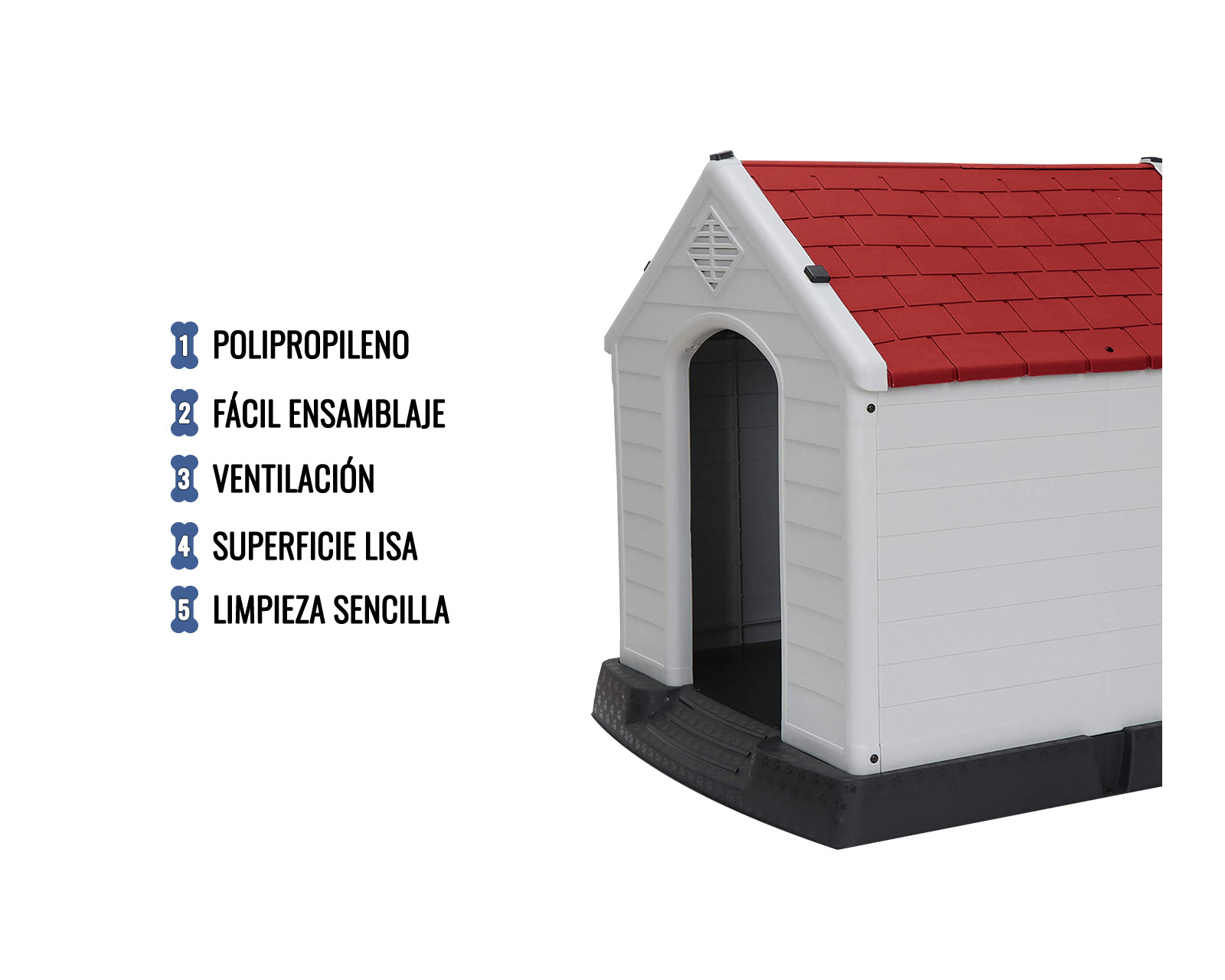 Foto 4 pulgar | Casa Para Perro Grande Roja  Zen