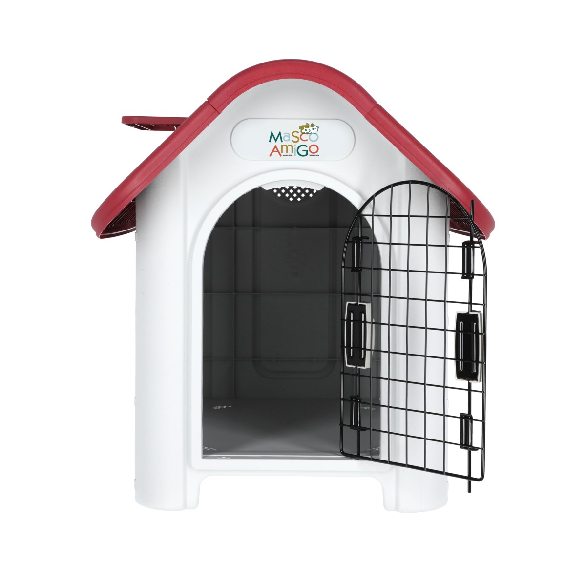 Foto 5 pulgar | Casa para Perro Térmica Mascoamigo Rojo Con Puerta Metálica Razas Medianas -Chicas