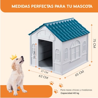 Foto 3 | Casa Mascota London Azul Chica 75.7x65x63cm
