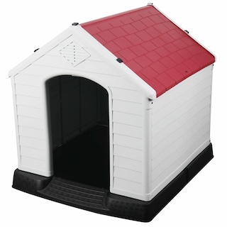 Foto 1 | Casa Mascota Berlín 87.7x78.5x81.5cm -rojo M (blanco)