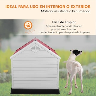 Foto 6 | Casa Mascota Berlín 87.7x78.5x81.5cm -rojo M (blanco)