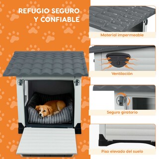 Foto 4 | Casa Mascota Grande Poli Pets Dublín Color Gris