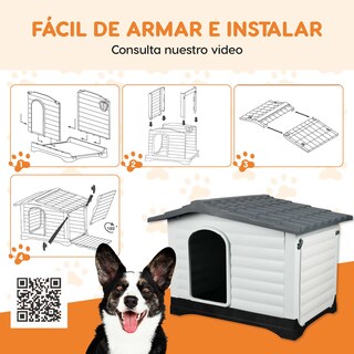 Foto 7 | Casa Mascota Grande Poli Pets Dublín Color Gris