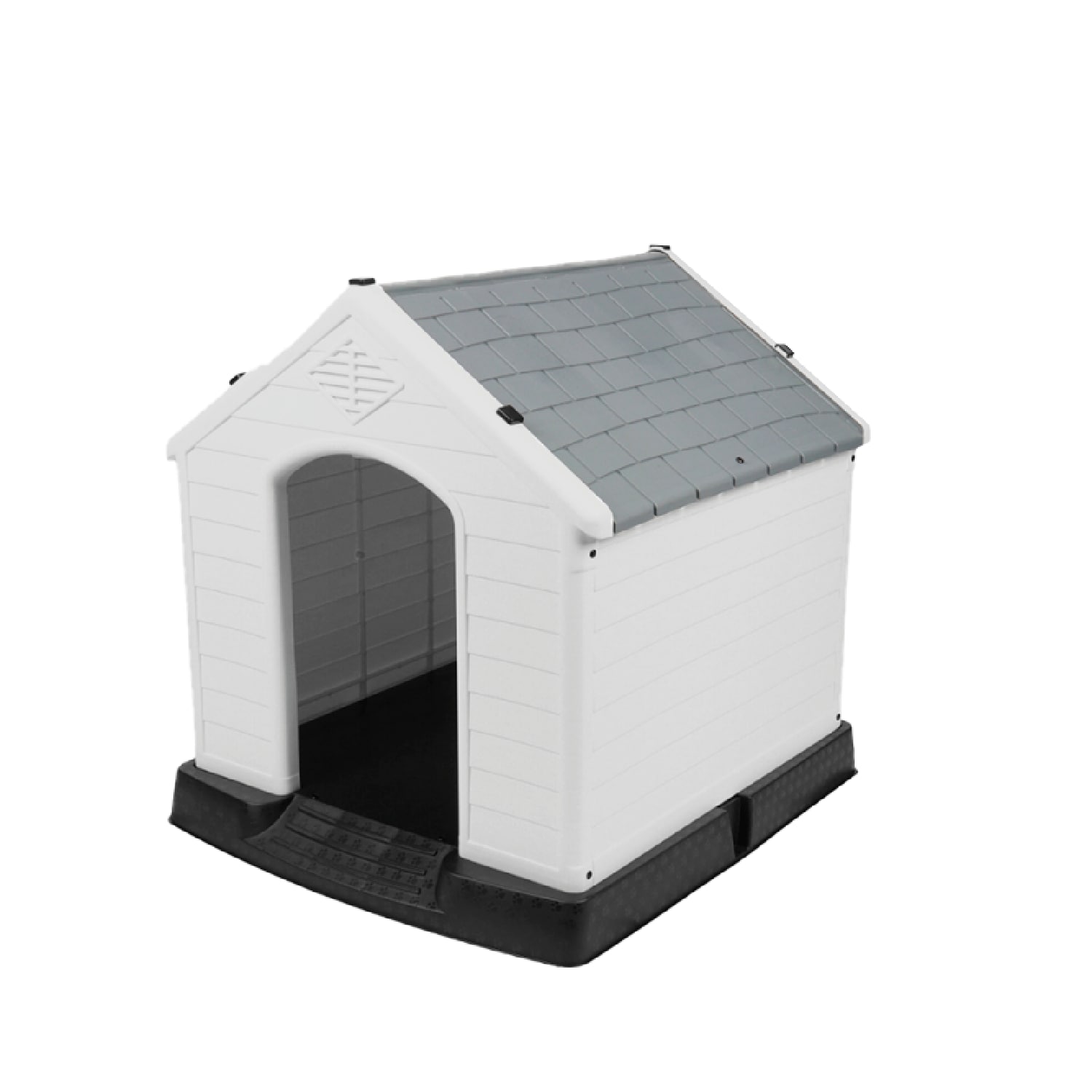 Casa Mascota Berlín 87.7x78.5x81.5cm -gris M (blanco) $1,799