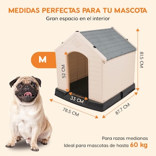 Foto 3 | Casa para Mascotas Mediana Poli Pets Berlin Gris
