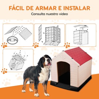 Foto 7 | Casa Mascota Berlín 105x96.5x98.5cm -rojo G