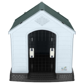 Foto 2 | Casa Para Perro Mediano/chico Mascoamigo Color Verde Con Puerta Metálica 70x65x70 Cm