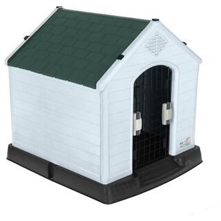 Foto 8 | Casa Para Perro Mediano/chico Mascoamigo Color Verde Con Puerta Metálica 70x65x70 Cm