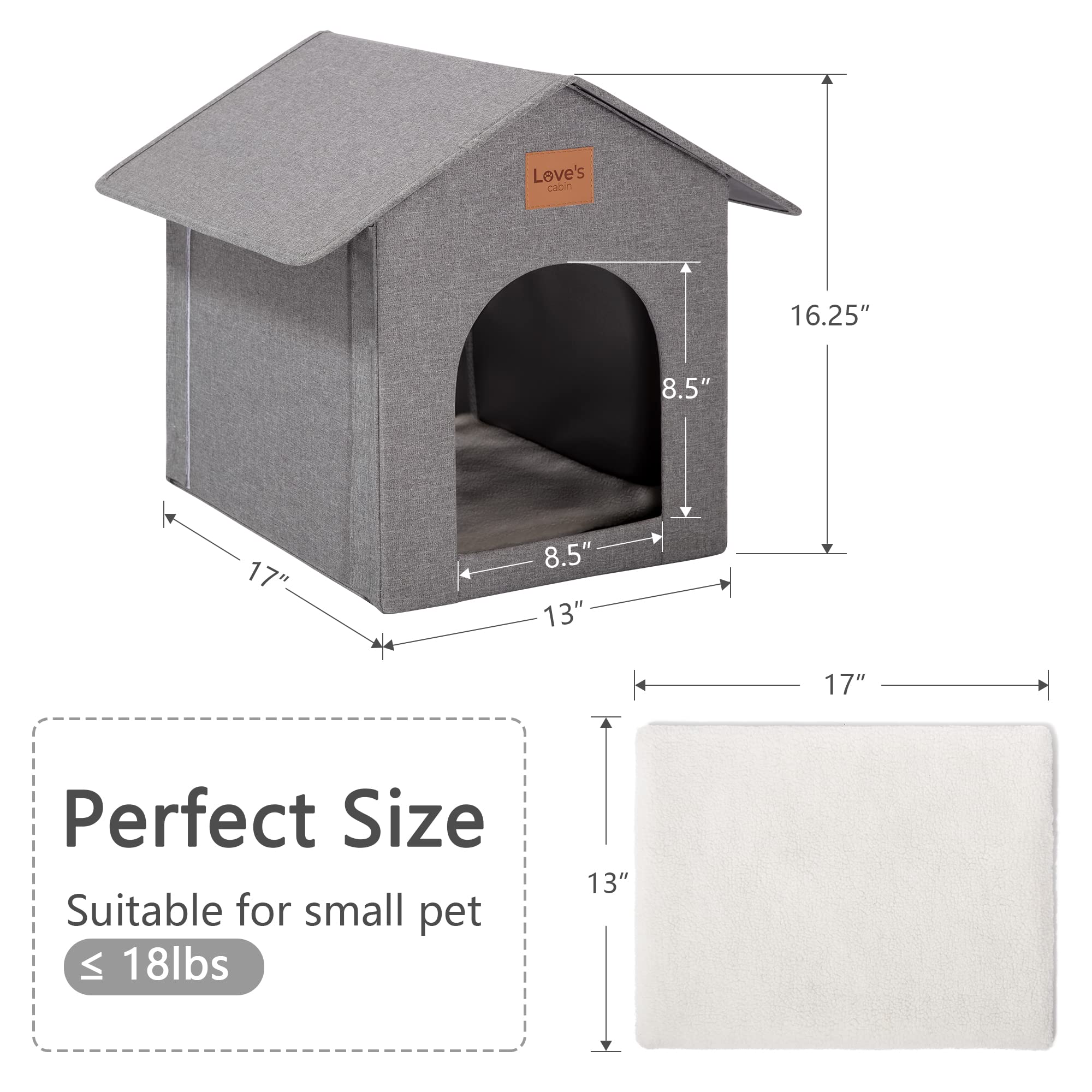 Foto 5 pulgar | Cabina Love Para Gatos Al Aire Libre, Con Aislamiento Resistente A La Intemperie - Venta Internacional.