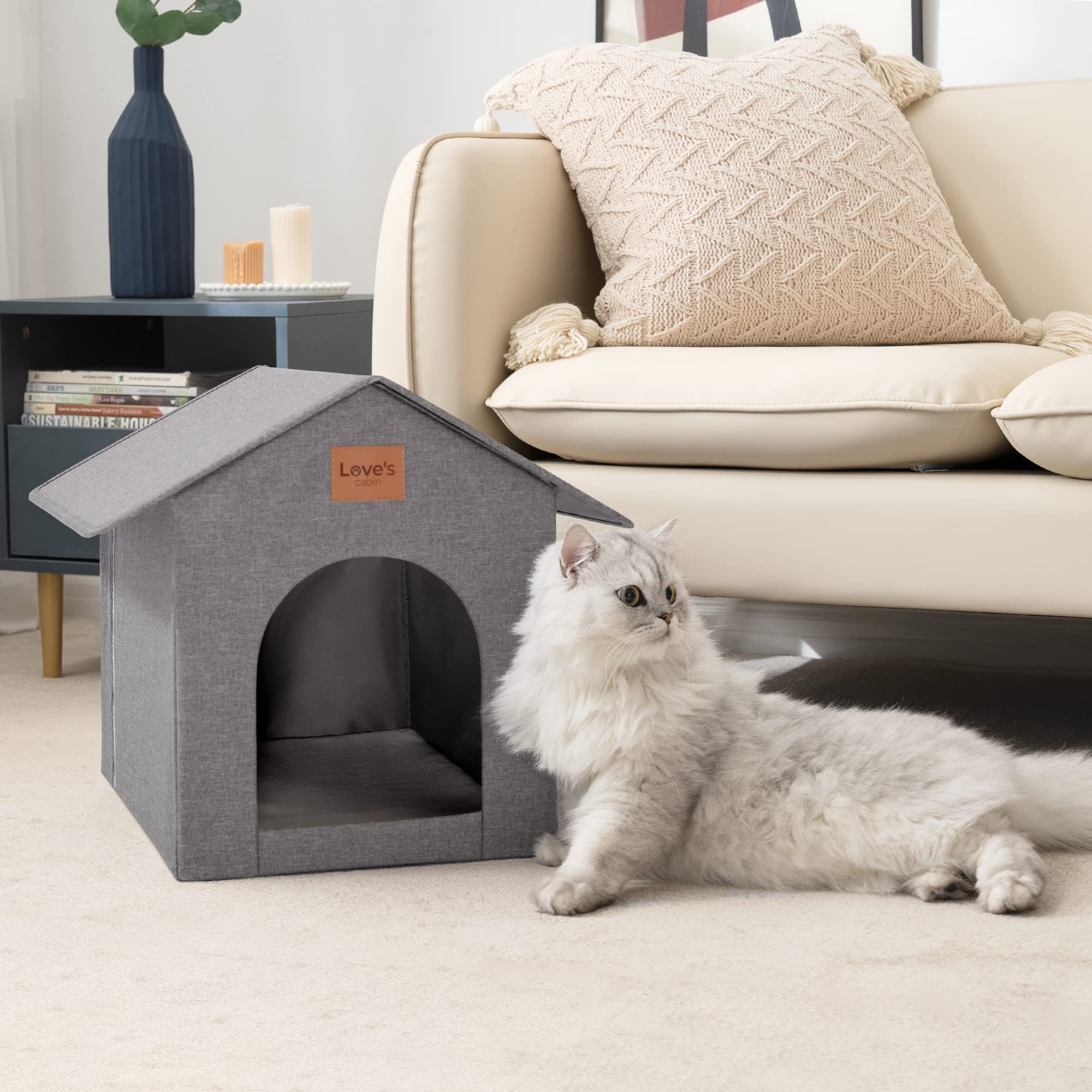 Foto 7 | Cabina Love Para Gatos Al Aire Libre, Con Aislamiento Resistente A La Intemperie - Venta Internacional.