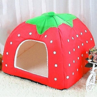 Foto 1 | Casa Plegable Para Mascotas Huoguo Strawberry Con Forma De Jaula Para Pájaros - Venta Internacional.