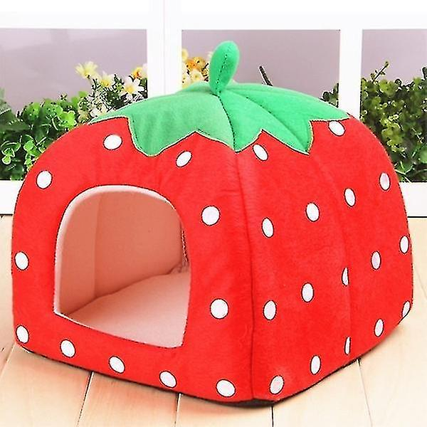 Foto 4 pulgar | Casa Plegable Para Mascotas Huoguo Strawberry Con Forma De Jaula Para Pájaros - Venta Internacional.