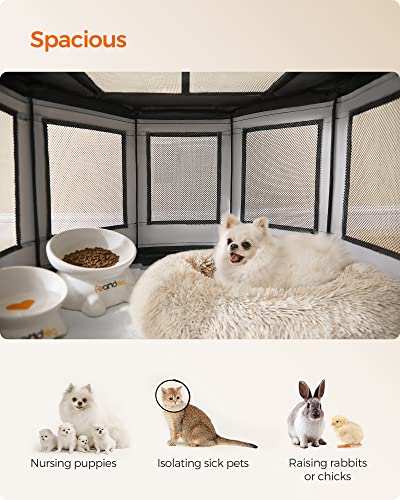 Foto 8 pulgar | Parque Infantil Para Perros Feandrea, Tela Oxford, Octágono, Talla M - Venta Internacional.