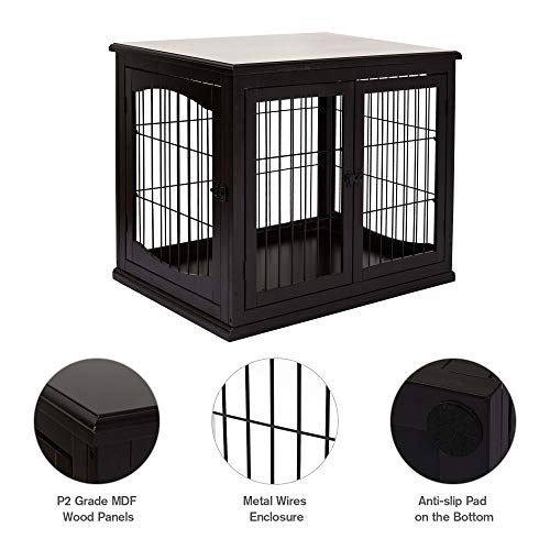 Foto 8 pulgar | Jaula Para Perros Pawhut, Mesa Auxiliar Para Perros Pequeños, Café - Venta Internacional.