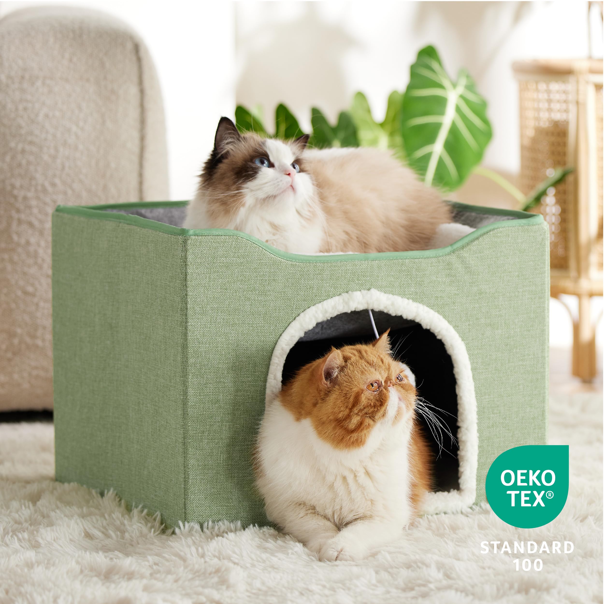 Foto 6 pulgar | Cama Para Gatos Bedsure Cat Cave Para Gatos De Interior, Tamaño Grande - Venta Internacional.
