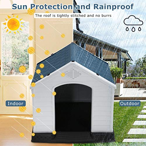 Foto 2 | Caseta Para Mascotas Dog House Bestpet Para Interiores Y Exteriores, 70 Cm, Con Ventilación - Venta Internacional.