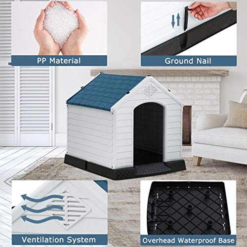 Foto 4 pulgar | Caseta Para Mascotas Dog House Bestpet Para Interiores Y Exteriores, 70 Cm, Con Ventilación - Venta Internacional.