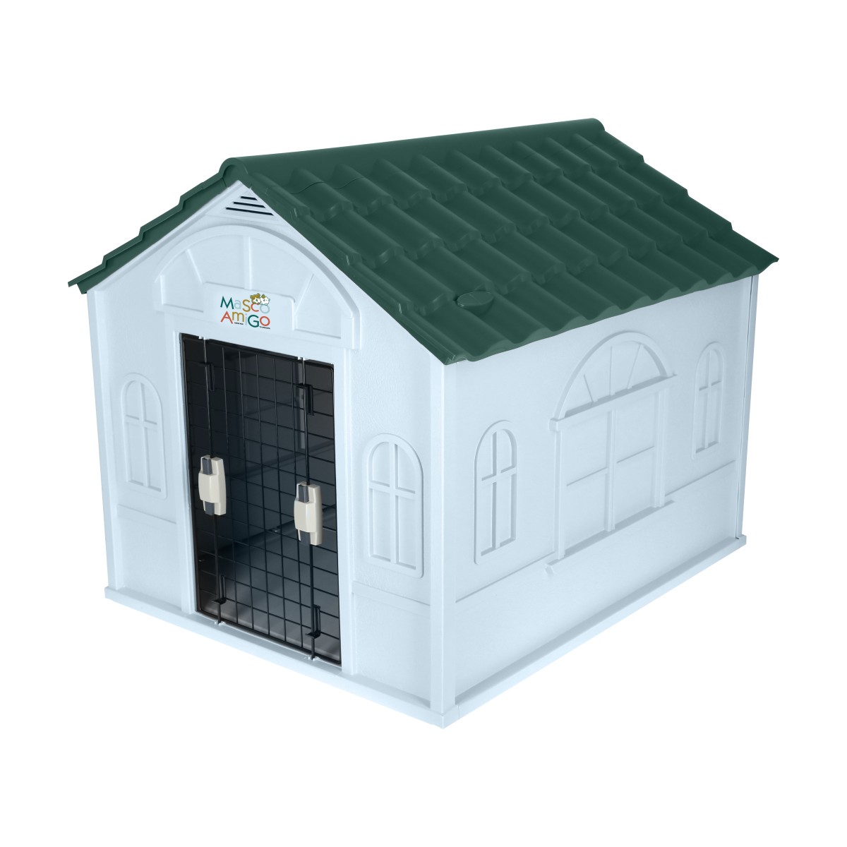 Foto 8 | Casa Para Perro Grande Mascoamigo Color Verde Con Puerta Metálica Medidas 98.2x84.2x82 Cm