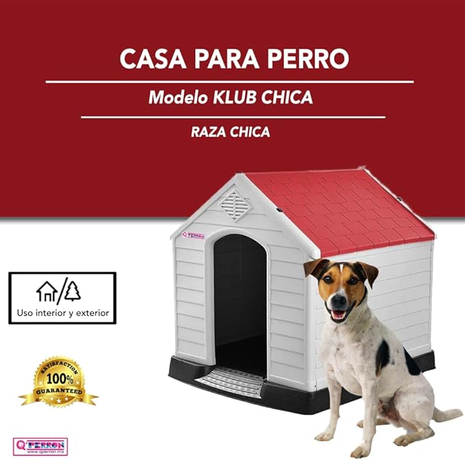 Foto 3 pulgar | Casa Para Perro Q Perron Comoda Y Segura Para Raza Chica