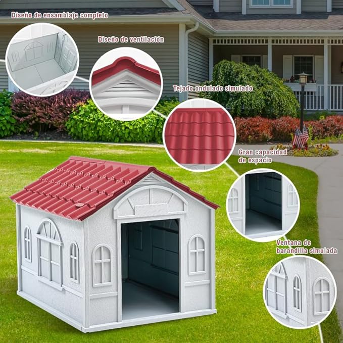 Foto 5 | Casa para Perro Q Perron Roja para Raza Chica