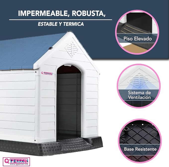 Foto 6 | Casa Q Perron para Perro Grande Resistente al Agua