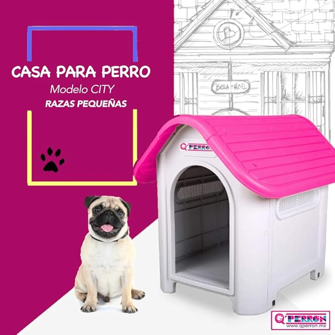 Foto 3 pulgar | Casa Q Perron Con Piso Elevado Para Raza Chica