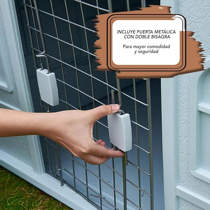 Foto 6 pulgar | Casa Q Perron Con Puerta Para Raza Grande
