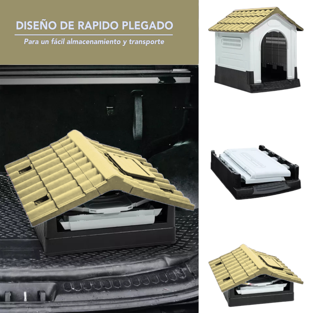 Foto 6 pulgar | Casa Q Perron Para Perro Grande Color Beige
