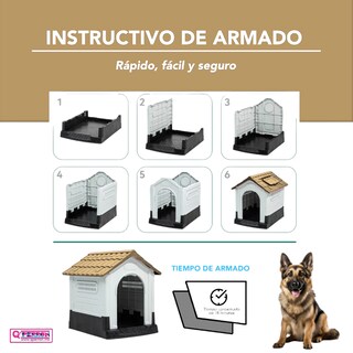 Foto 6 | Casa Q Perron Para Perro Grande Color Beige