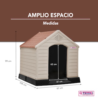 Foto 3 | Casa Q Perron Para Perro Grande Color Terracota