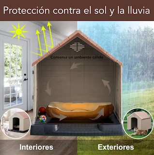 Foto 6 | Casa Q Perron Para Perro Grande Color Terracota