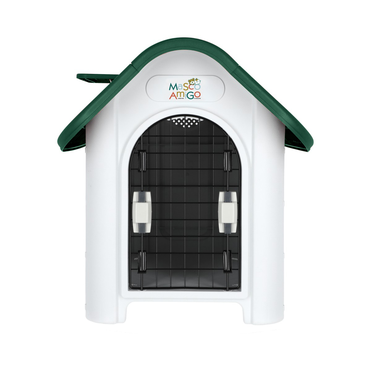 Foto 3 pulgar | Casa para Perros Medianos - Chicos MascoAmigo Verde con Puerta Metálica-Térmica  74x47x66 cm