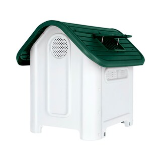 Foto 5 | Casa para Perros Medianos - Chicos MascoAmigo Verde con Puerta Metálica-Térmica 74x47x66 cm