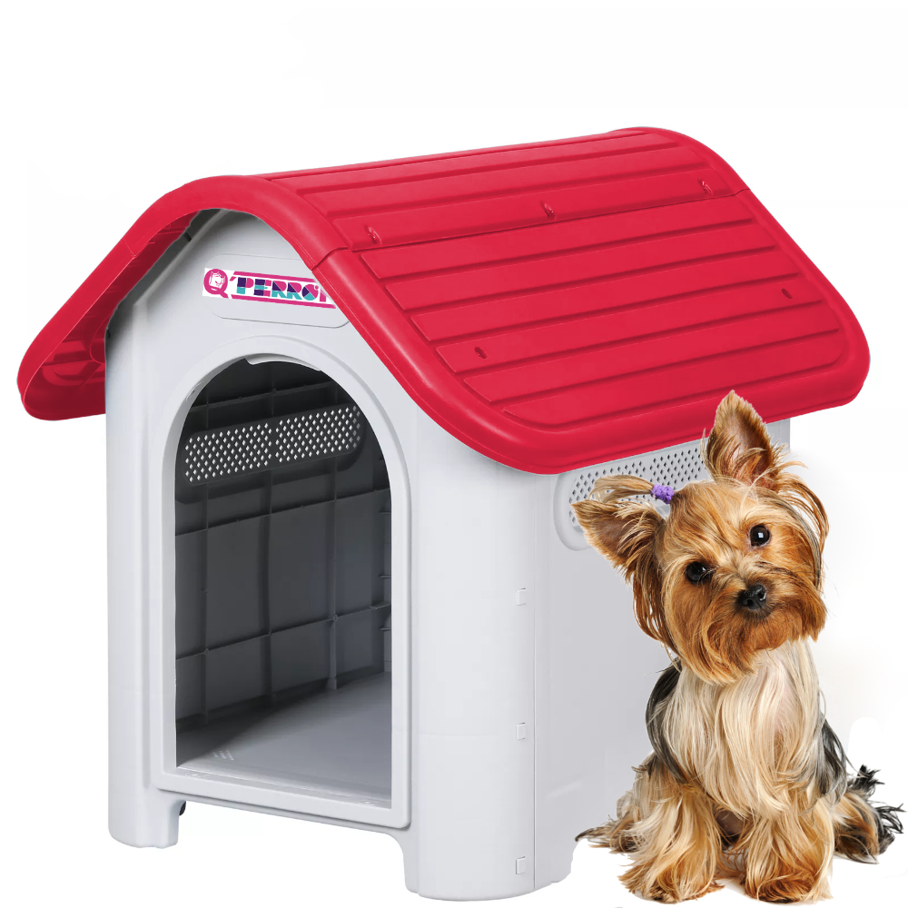 Casa Para Mascotas Raza Chica Con Piso Elevado
