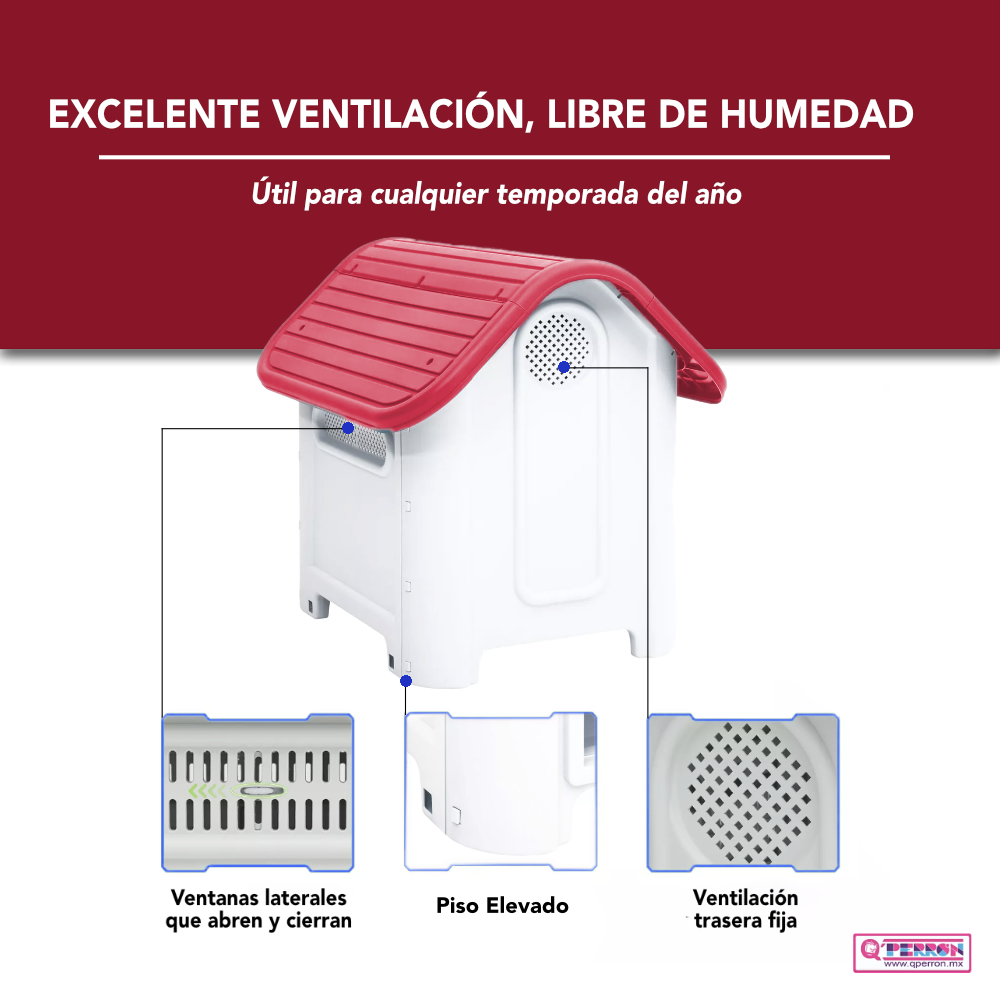 Foto 8 pulgar | Casa Para Mascotas Raza Chica Con Piso Elevado