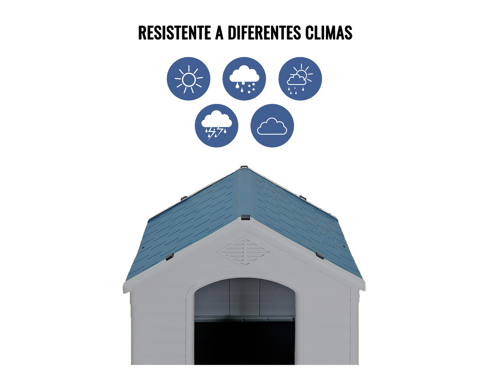 Foto 4 | Casa De Perro Mediana Azul Zen