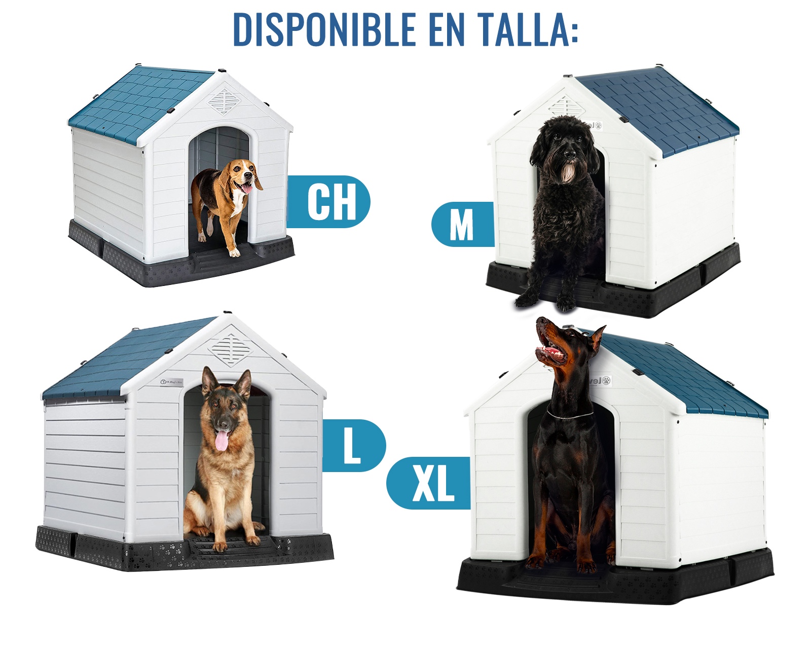 Foto 4 pulgar | Casa De Perro Extra Grande Azul Zen