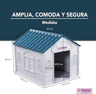 Foto 2 | Casa Para Perro Q Perrón Azul Impermeable