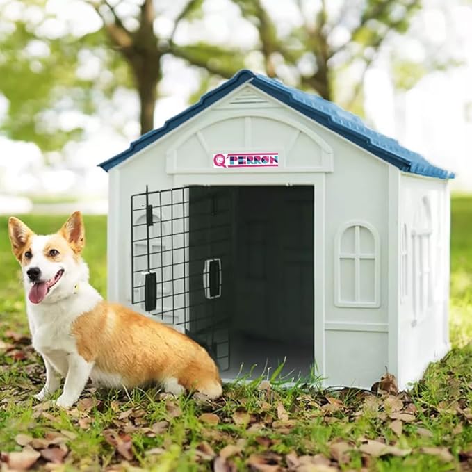 Foto 5 pulgar | Casa Para Perro Q Perrón Azul Impermeable