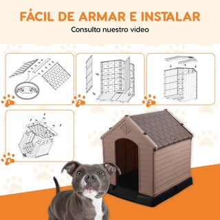 Foto 8 | Casa para Perro Poli Pets Quebec Chica Color Gris